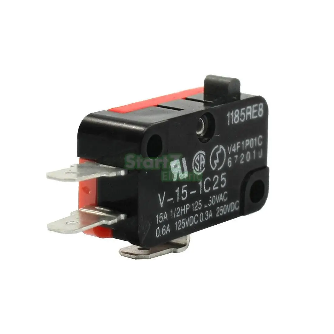 15A 250VAC V-15-1C25 Кнопка SPDT 1NO 1NC микропереключатель 10 шт