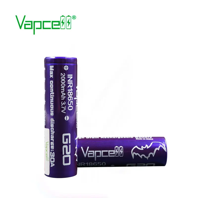1 шт. Vapcell Оригинал H20/G20 18650 батарея 2000 мАч 30A 3 7 в высокий поток энергии