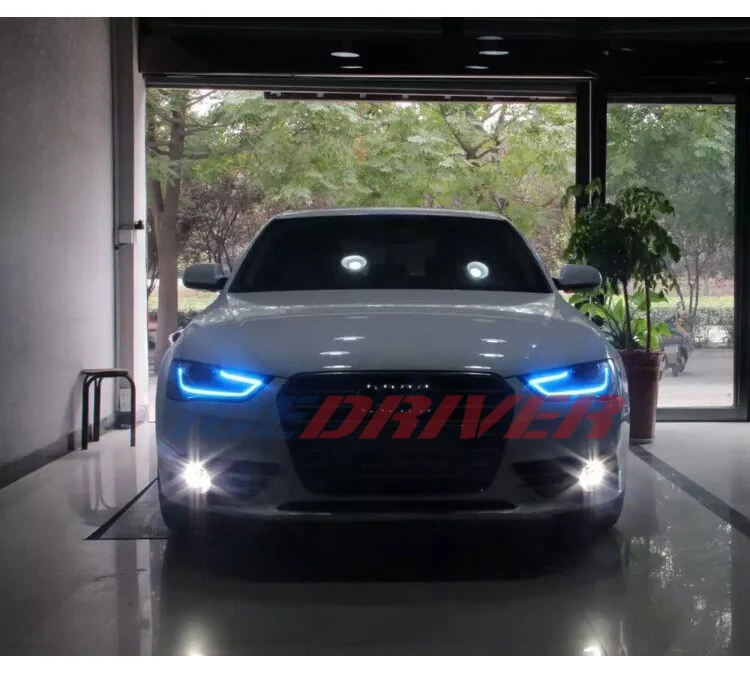Icedriver для AUDI A4 S4 DRL RGB многоцветный светодиодный панели 2013- дневные ходовые огни красный синий Демон освещение для глаз лампы
