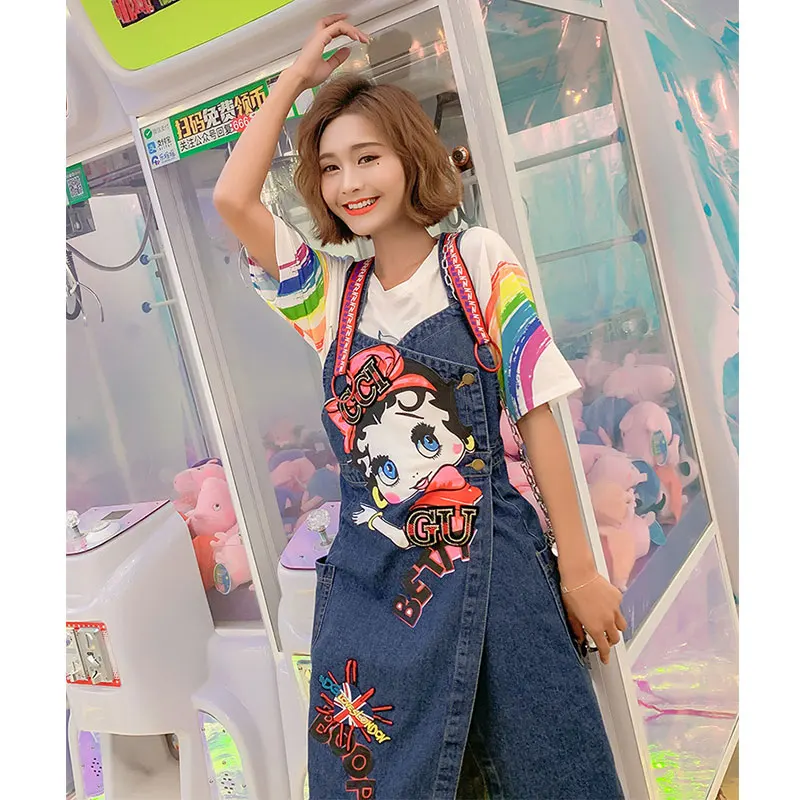 2019 летние модные джинсовые платья с открытой спиной женские разрезом на