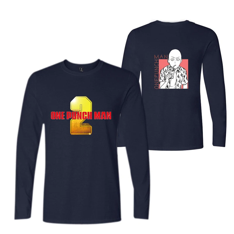One Punch Man Anime Cartoon T-shirts Sports Fashion Men Women T Shirts Casual Tee Shirt Long Sleeve T-shirt Sweatshirts Tops 4XL | Мужская