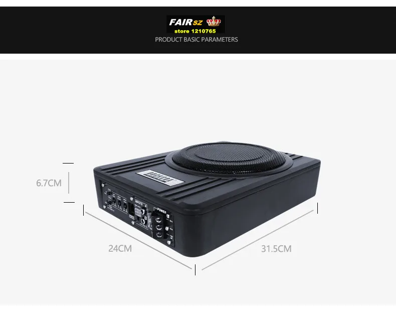 8 дюймов автомобиля аудио hi-fi сабвуфер динамик тонкая толщина 150 Вт Автомобильные HiFi