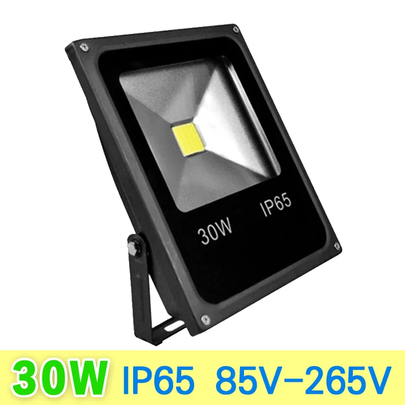 30W Светодиодный прожектор светильник 30W 50W 100W 220V IP65 Водонепроницаемый Светодиодный прожектор светильник Точечный светильник Открытый светодиодный настенный светильник сад проекторы машина для изготовления холодного/теплый белый - Испускаемый цвет: 30W