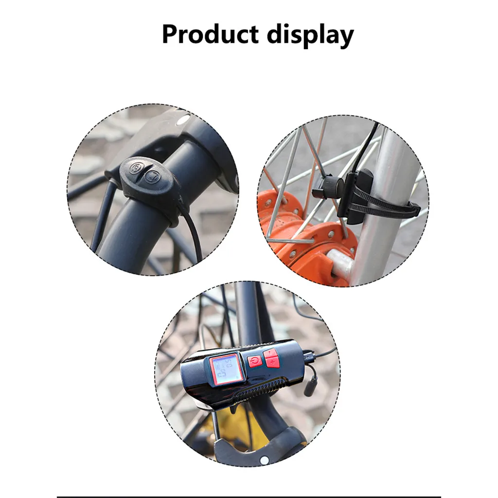 Велосипедный фонарь USB Перезаряжаемый велосипедный Электрический рожок звонок