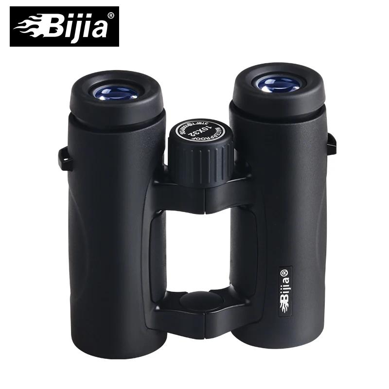 BIJIA 10X32 компактный бинокль для наблюдения за птицами HD военный телескоп охоты и