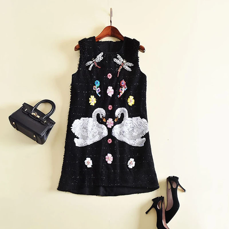 Высокое качество новинка 2017 г. Дизайнер взлетно-посадочной полосы Макси платье