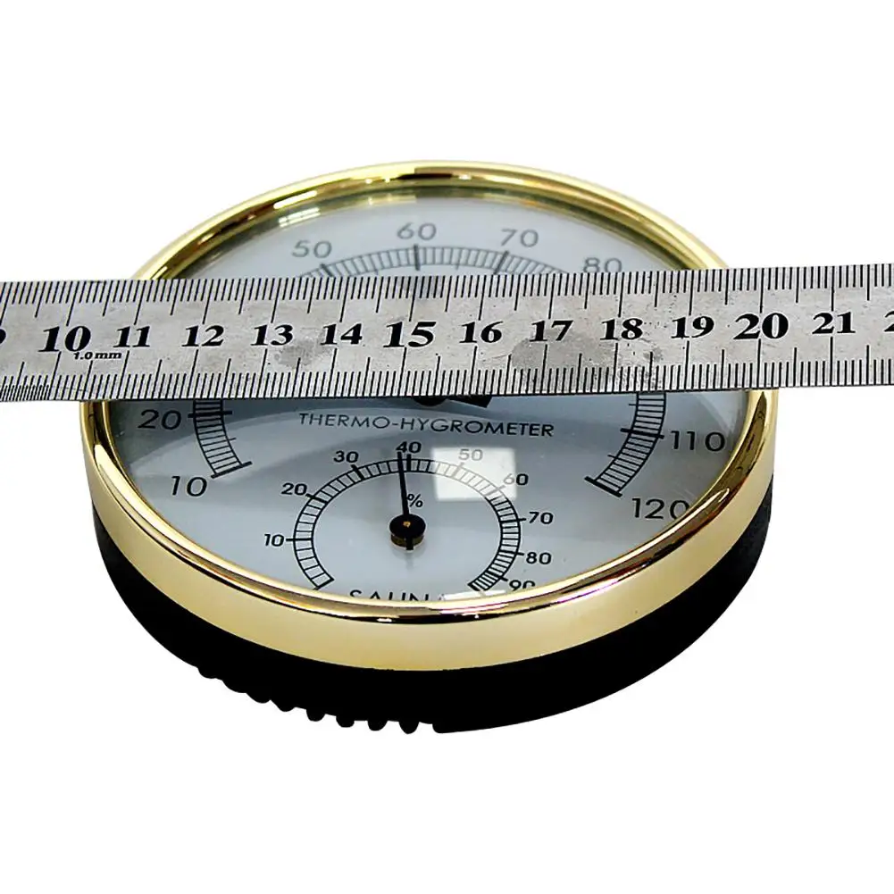 Термометр для сауны Золотой металлический чехол термометр паровой гигрометр