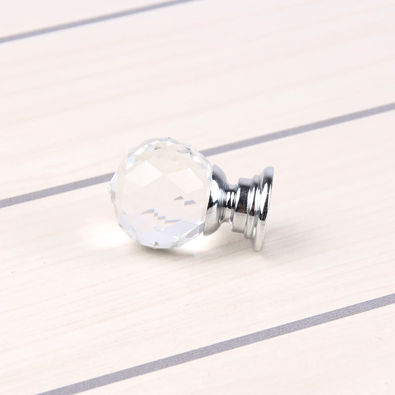 10Pcs 20mm K9 Crystal Glass Ball Clear Cabinet Knob Drawer Pull Handle Kitchen Door Wardrobe Hardware SJ-2018 | Обустройство дома