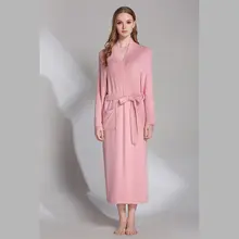 Женское элегантное платье из искусственного шелка длинный халат