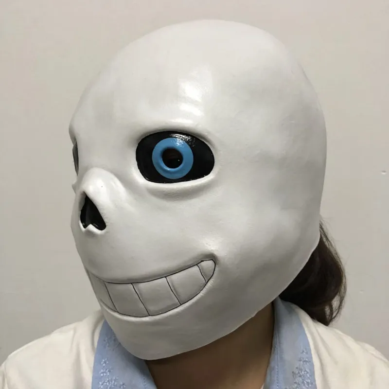 Игра Undertale Sans косплэй маска для детей и взрослых Необычные мяч светящиеся маски латексный Полнолицевой шлем реквизит аксессуары