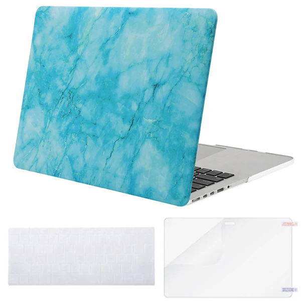 Mosiso для Macbook Pro 13 Чехол для компьютера для Mac Pro 13 A1502/A1425 чехол 2012-+ силиконовый КБ чехол+ защита экрана - Цвет: Hot Blue Marble