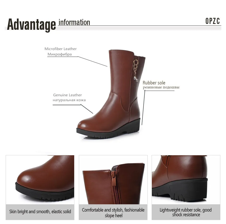 AIYUQI г.; женские зимние ботинки из натуральной кожи; большой размер 41, 42; австралийская толстая шерсть; женские Ботинки martin; женские зимние ботинки