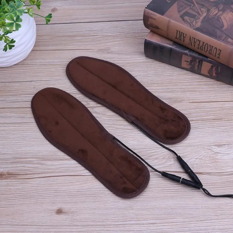USB грелка для обуви подошвы зимние Плюшевые Мех Животных Отопление мужчин