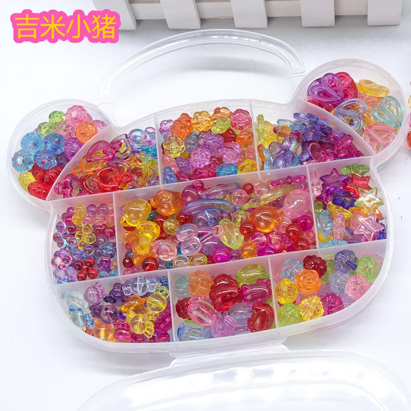 

DIY математические бусы игрушки для детей шнуровка ожерелье браслет девочка медведь подарок рукоделие Обучение Образование игрушка с бисер...