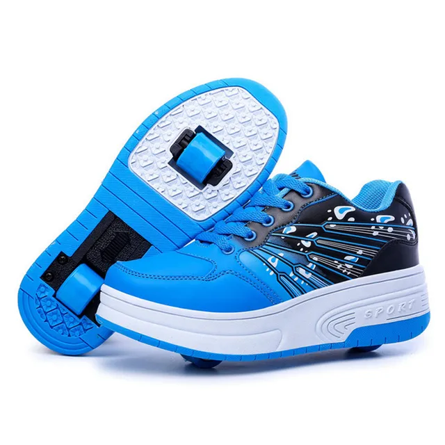 Размер 28-43 New Kids Обувь С Двумя Колесами Мальчики Девочки кроссовки  Zapatillas Con Ruedas Heelys Моды Роликовых Коньках Обувь Для дети - купить  по выгодной цене | AliExpress
