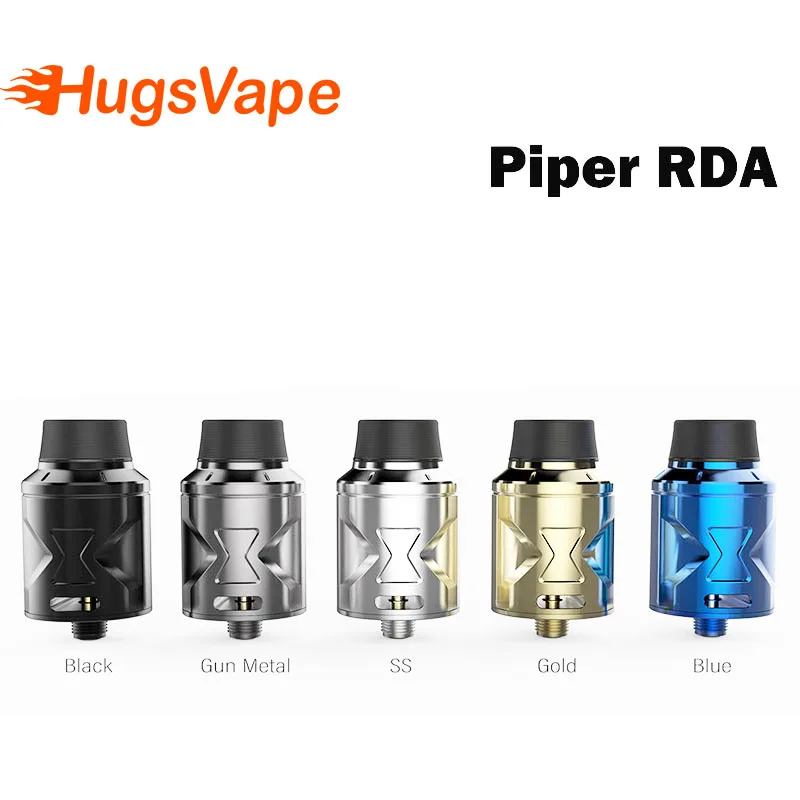 Hugsvape Piper RDA двойная Вертикальная катушка 510 pin & Squonk vape атомайзер для электронной