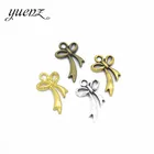 YuenZ 30 шт антикварные серебряные подвески с бантом для браслета, ожерелья DIY Изготовление, поиск ювелирных изделий, аксессуары 20*11 мм N127