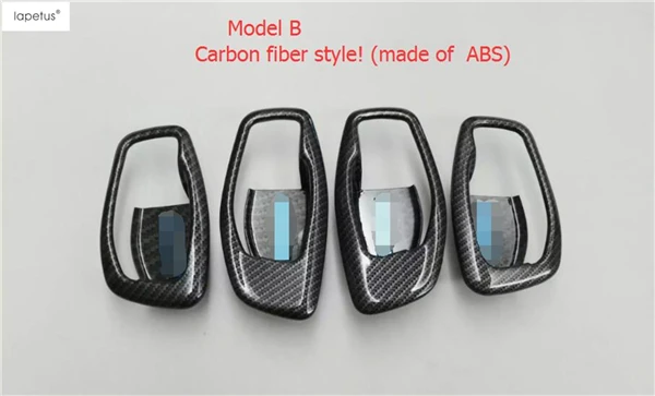Model B Lapetus аксессуары для Jeep Compass ABS внутренняя дверная ручка Чаша формовочная крышка комплект отделка 4 шт - Название цвета: Model B