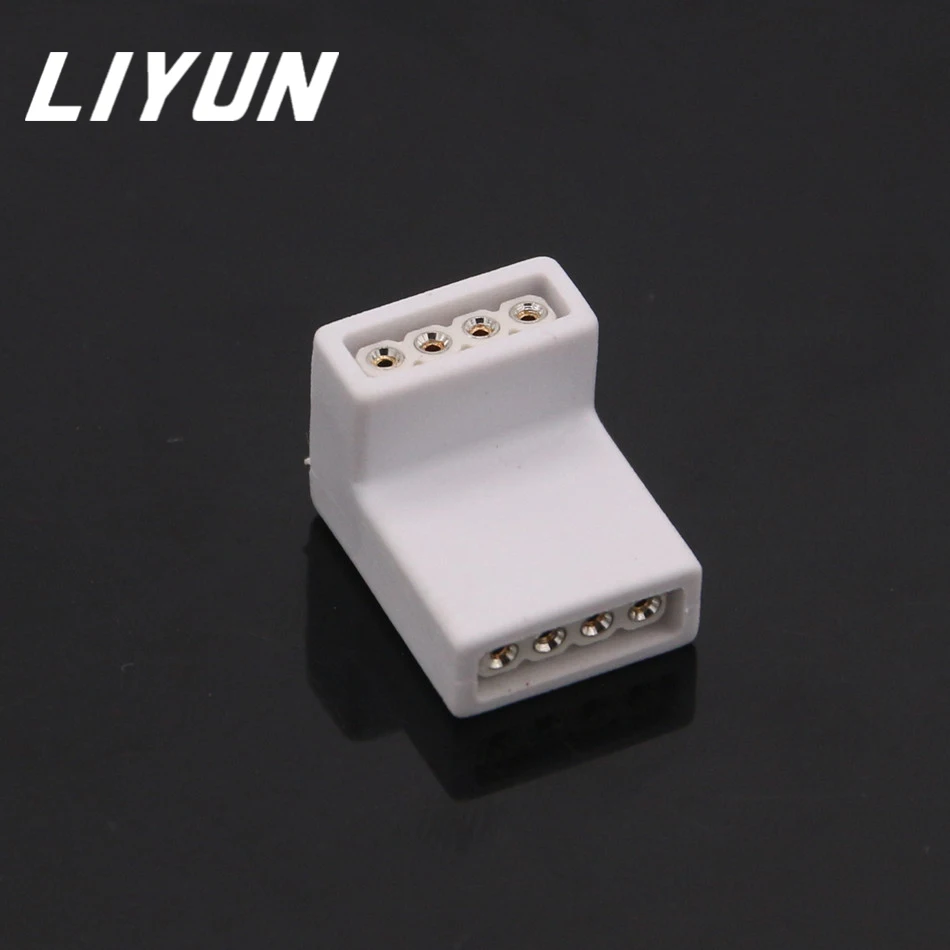 10 шт. L форма 4pin светодиодный RGB Разъем для SMD 5050 светодиодные ленты Бесплатная
