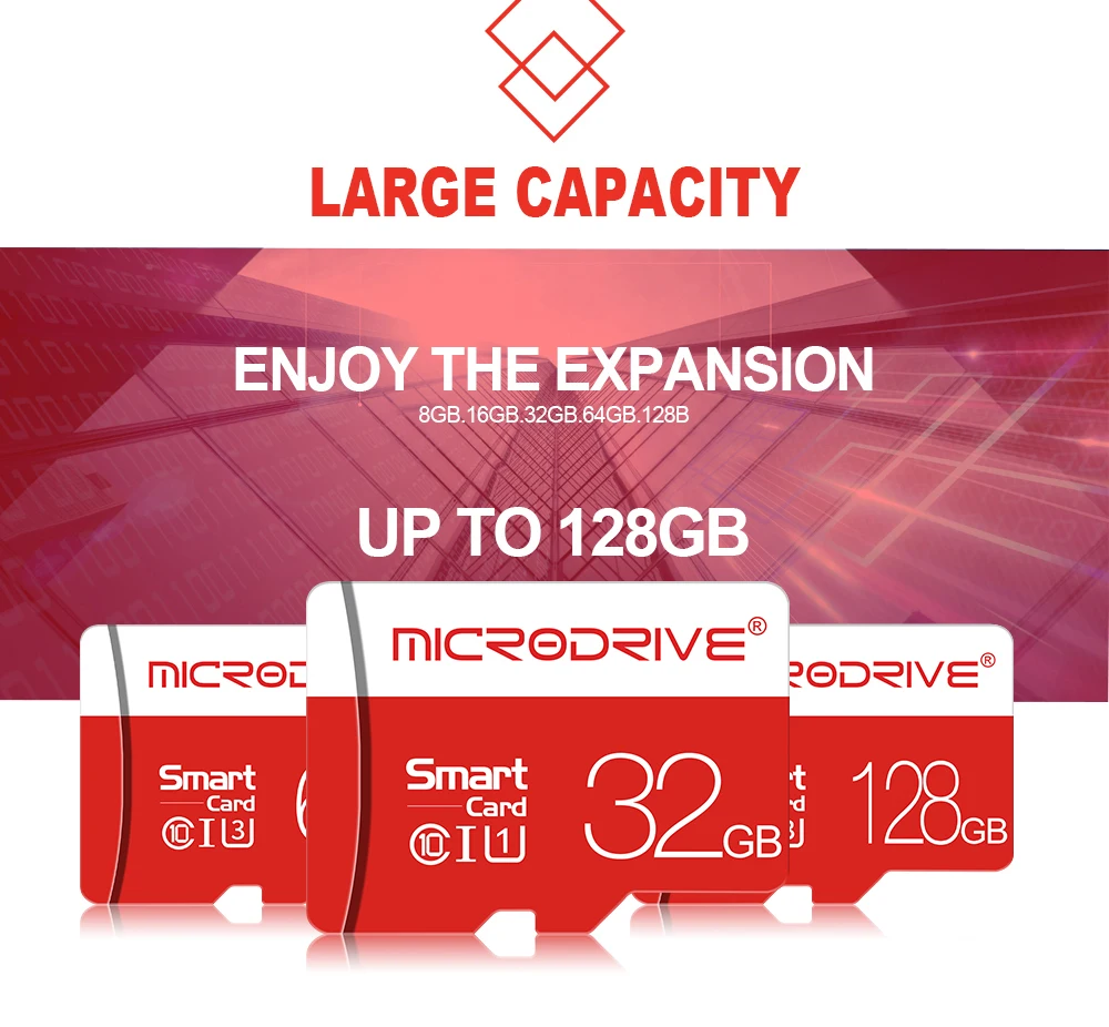 Microdrive высокая скорость флэш-карта памяти 8 ГБ 16 ГБ 32 ГБ Микро карта 64 Гб 128 Гб класс 10 SDHC/SDXC tarjeta Micro sd Cartao de memoria