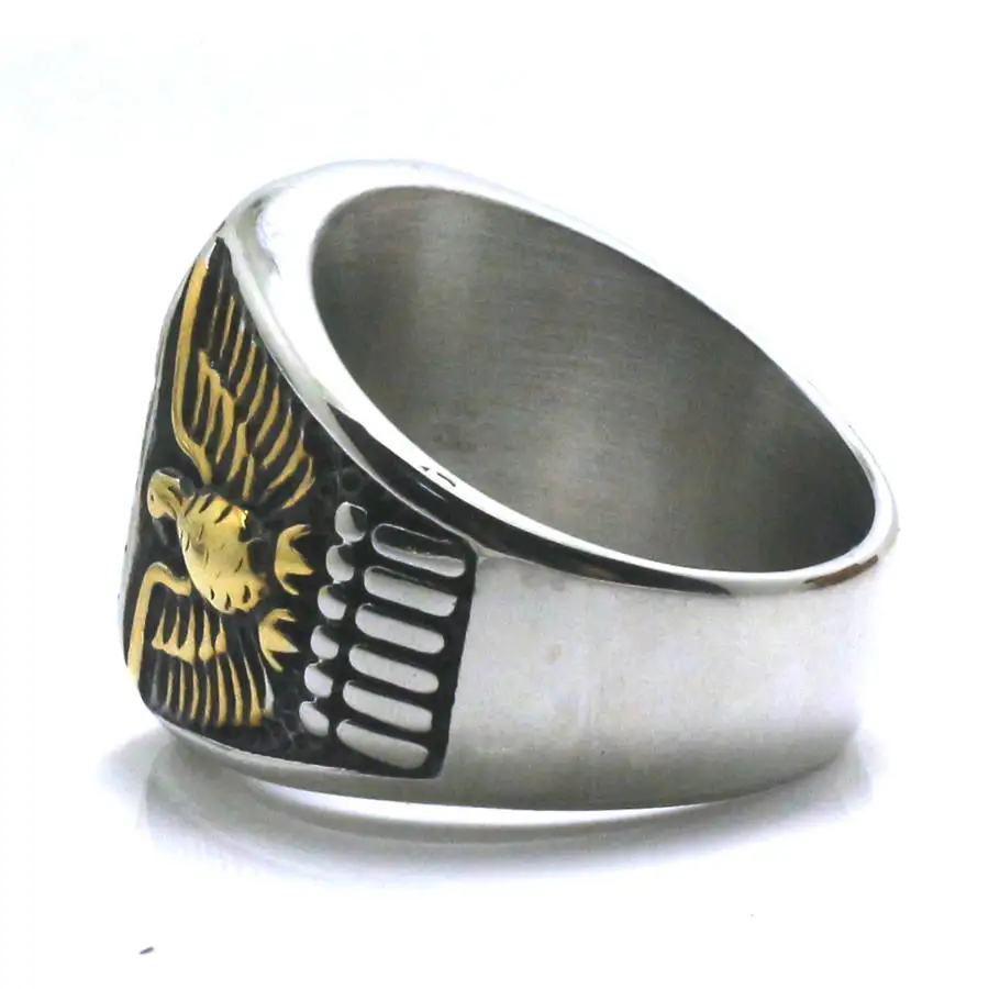 Mens Boys Newest 316L Stainless Steel US Navy Anchor Ring | Rings