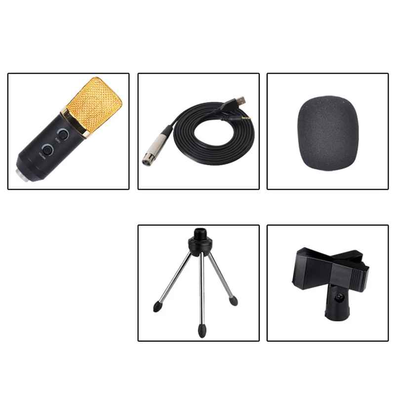 Аудио конденсатор USB амортизирующее крепление микрофона держатель зажим для KTV