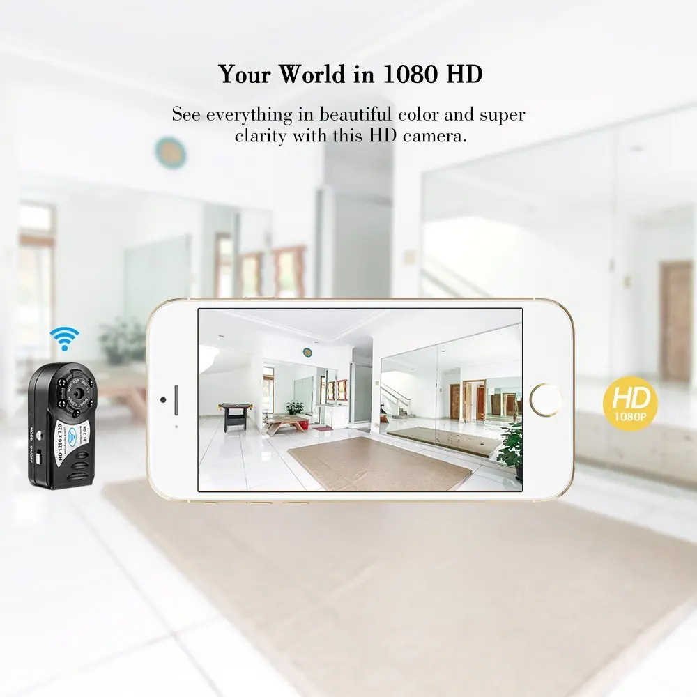 Volemer Q8 мини Wifi IP камера 720P HD беспроводная инфракрасного ночного видения DV DVR