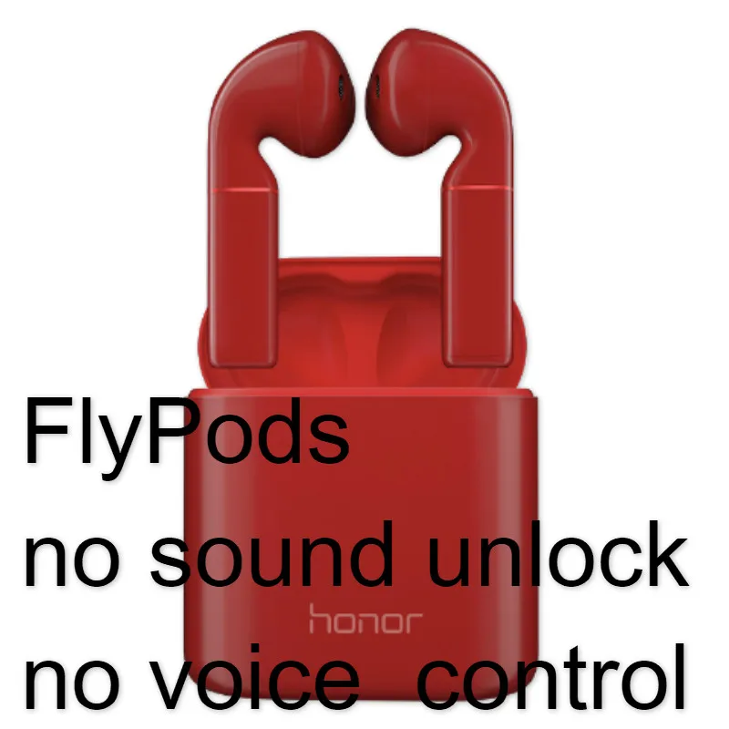 FlyPods red HUAWEI Honor FlyPods/Flypods Pro беспроводные наушники bluetooth гарнитура Музыка сенсорный двойной кран - Цвет: FlyPods red