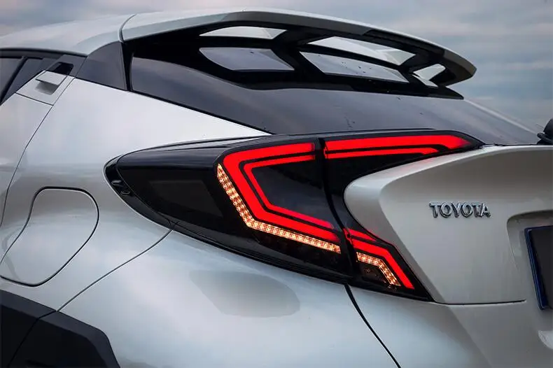 

Bumper tail lamp for 2017 2018 2019year Toyota CHR C-HR C HR tail light rear lamp DRL+Brake+Park+Signal lights car accessories
