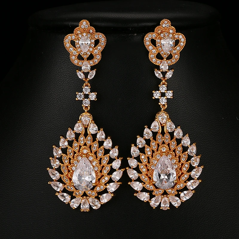 Женские длинные серьги подвески розовое золото|dangle earrings|long earringslong earrings for women |