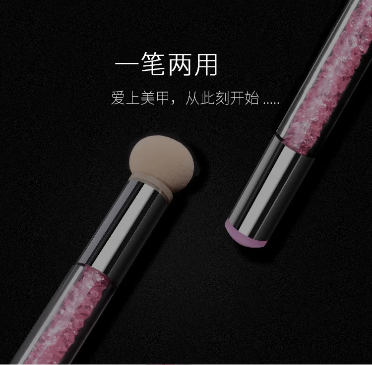 Cross-border Special Nail Print Seal Pen With Diamond Smudge Mini Tool Sponge Silicone | Красота и здоровье