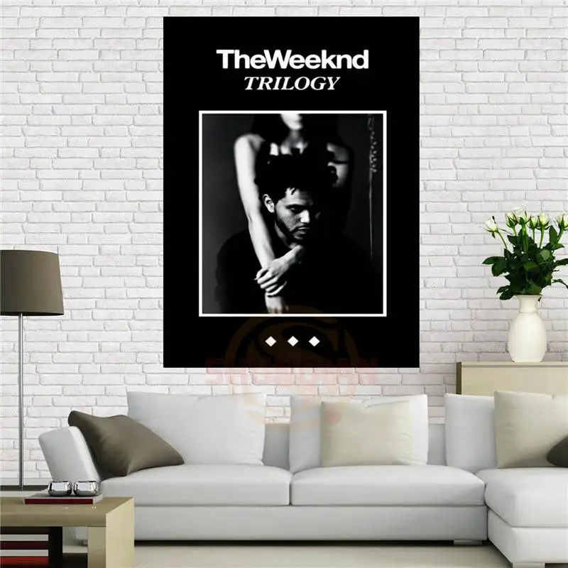 Обычный Холщовый постер The Weeknd, трилогия, музыкальный постер 90x60 см, ткань, настенный постер, принт, шелковая ткань Обычный Холщовый постер The Weeknd, трилогия, музыкальный постер 90x60 см, ткань, настенный постер, принт, шелковая ткань