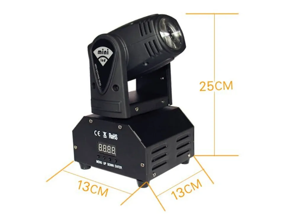 Движущаяся головка DMX512 CREE 10 Вт 12 RGBW 4 в 1 Светодиодный точечный светильник