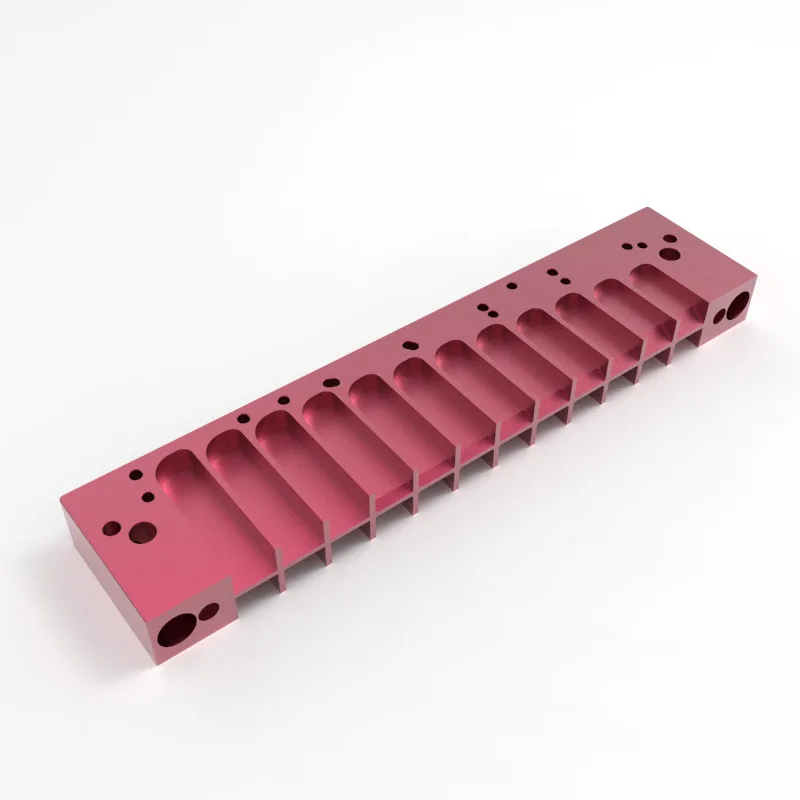 Red Германия HOHNER 12 отверстий Хроматическая губная гармоника гребень для 270 270 серии люкс Универсальный Металл губная гармоника алюминий гребень - Цвет: Red