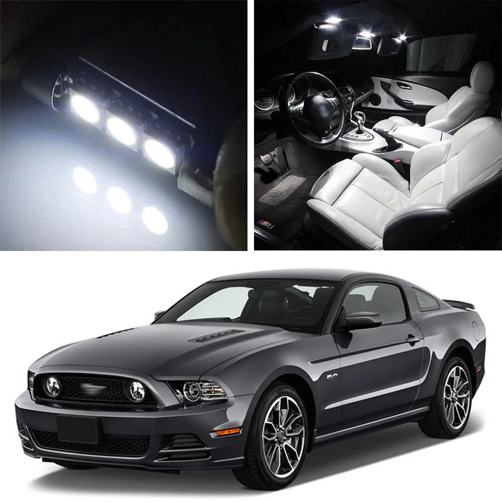 

Canbus LED Lamp Interior Map Dome Trunk Plate Light Bulbs For Ford Mustang 2010-2018