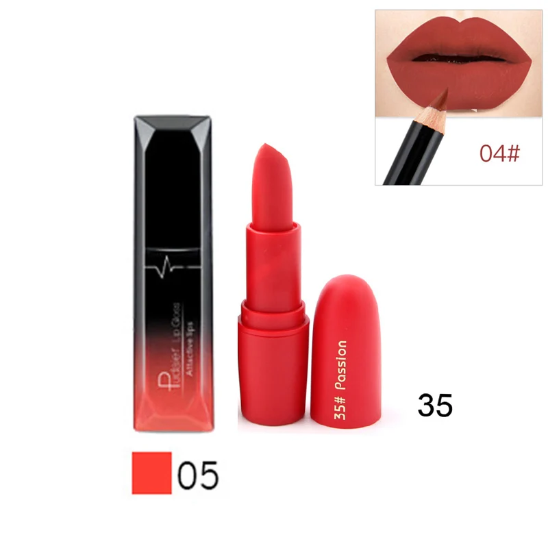 Горячая Распродажа матовая водостойкая губная помада стойкий блеск для губ