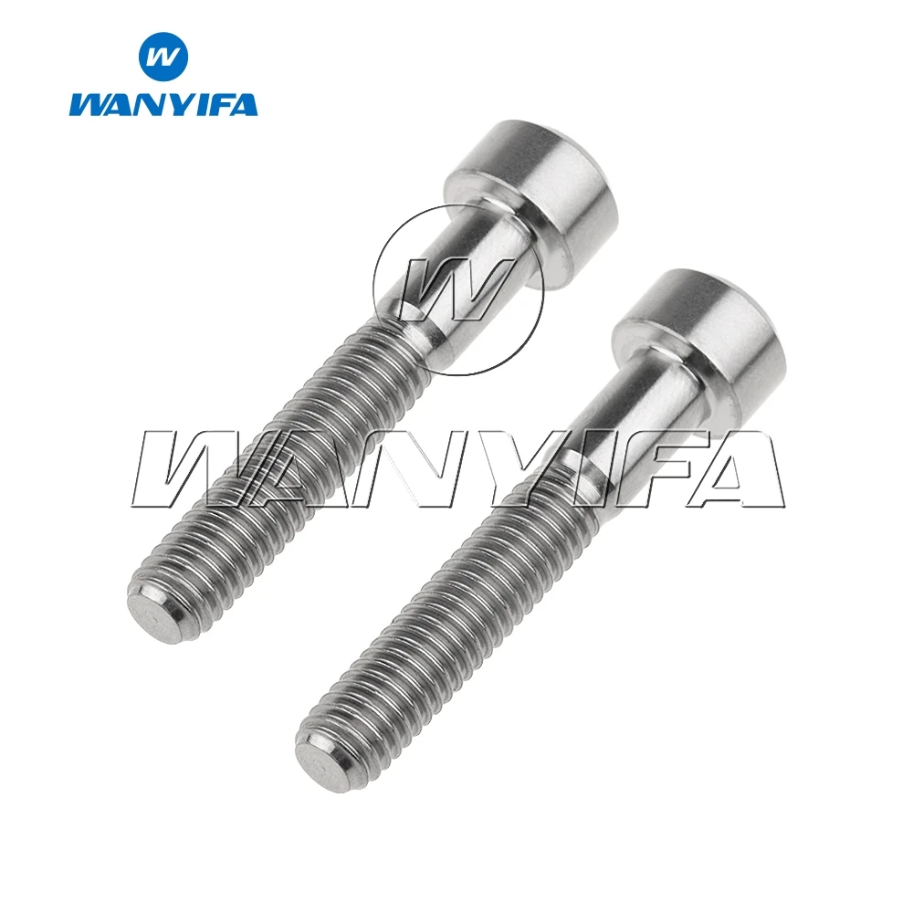 2 шт. титановый Ti M6x35mm шестигранный болт для руля велосипеда|Дверные зажимы из