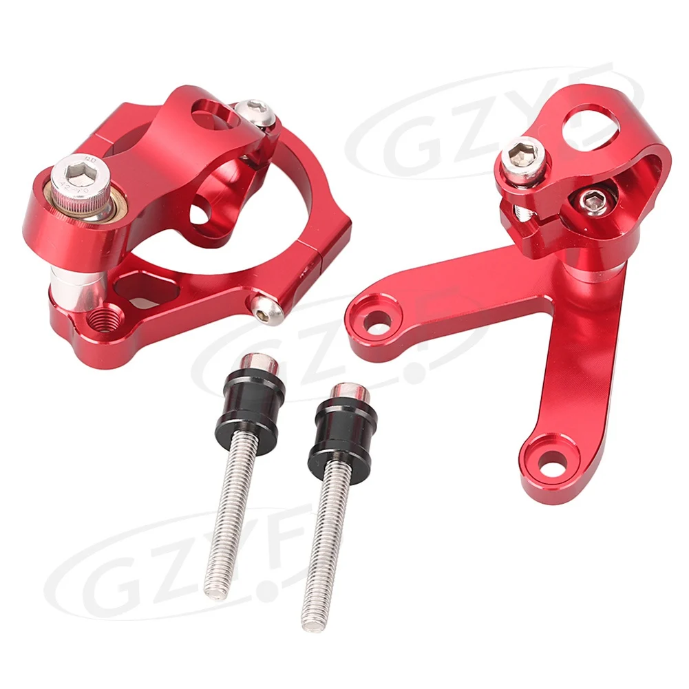 24YFA057 Для поездок на мотоцикле Ducati 848 2008 2009 2010 анодированный стабилизатор крепления кронштейна держателя демпфера ЧПУ Алюминий - Цвет: 24YFA057