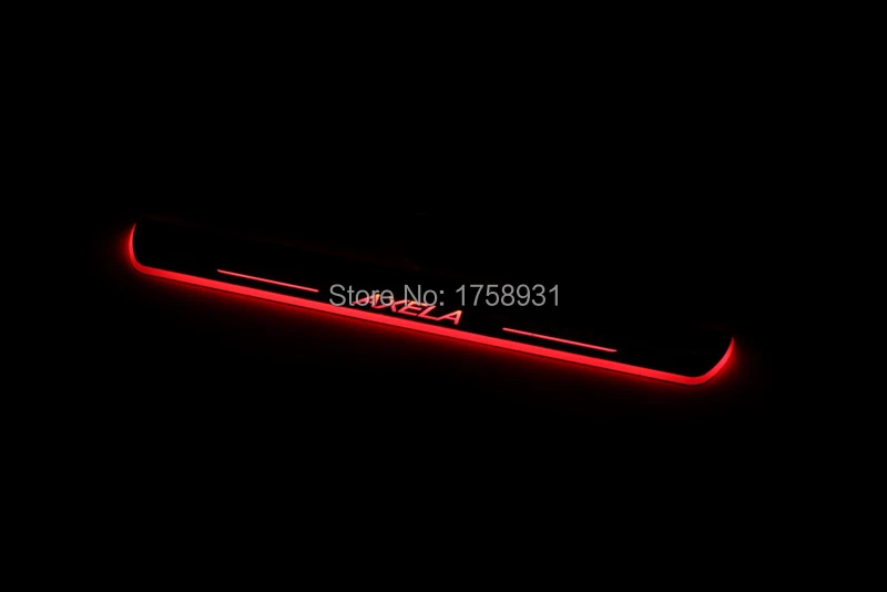 Car pedal pad Flash Door Sills moving scuff led light Panel for the Mazda CX-5 2013-2014 |