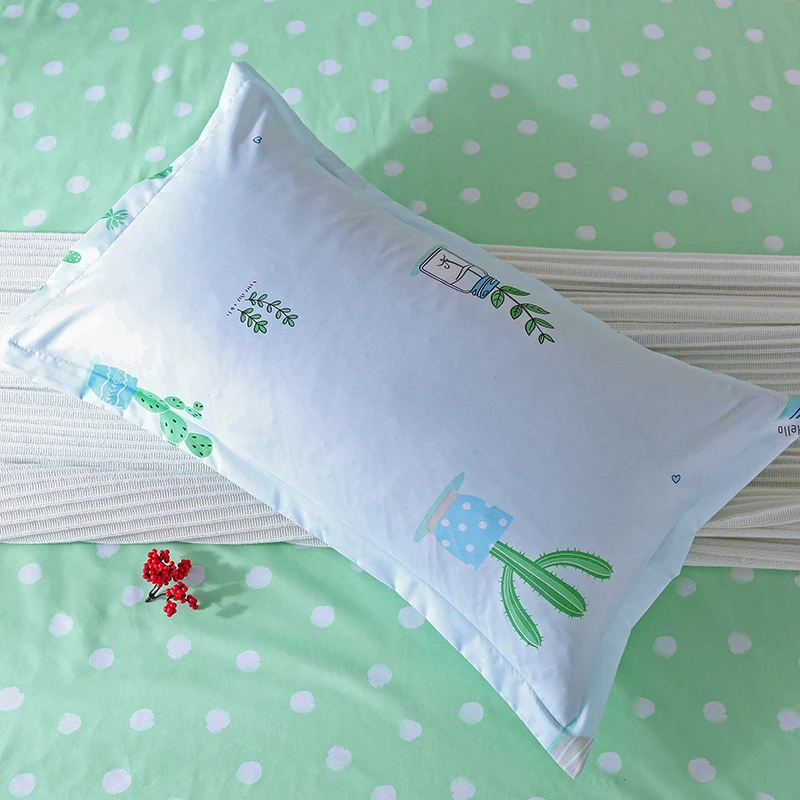 Паркшин 2019 Зеленый Кактус постельное белье двойной простыня пододеяльник набор