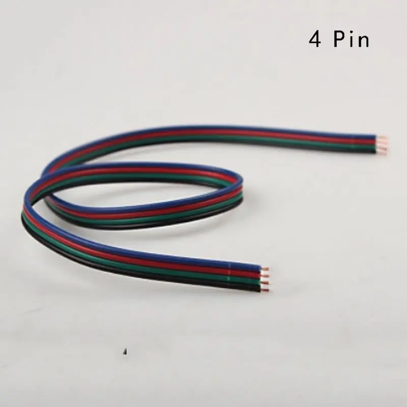 5 м удлинитель 2Pin/4 Pin/5Pin Электрический разъем для 12V 24V 3014 3528 5050 5630 5730 светодиодный