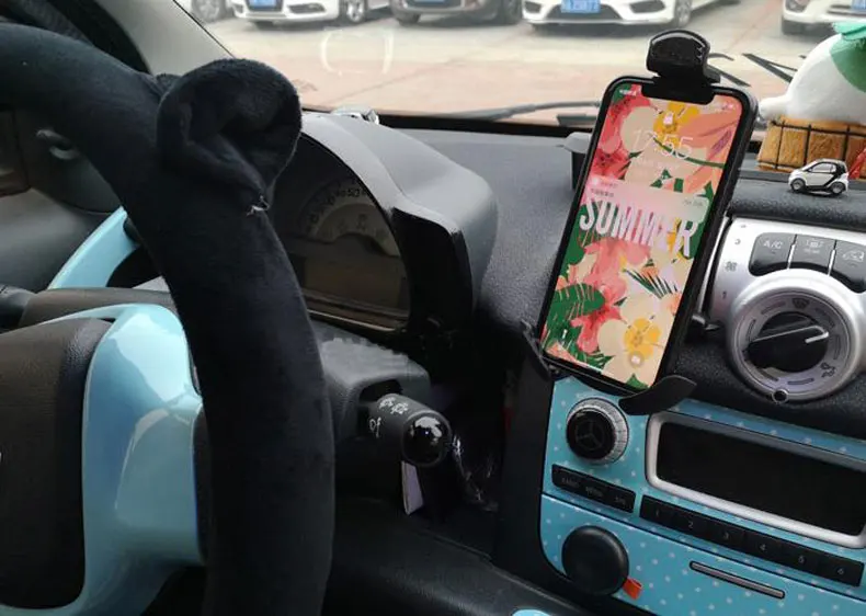 SIKALI SKL автомобильные аксессуары, держатель для кондиционера на выходе, крепление для телефона, подходит для Smart Forfour Fortwo 451 модель