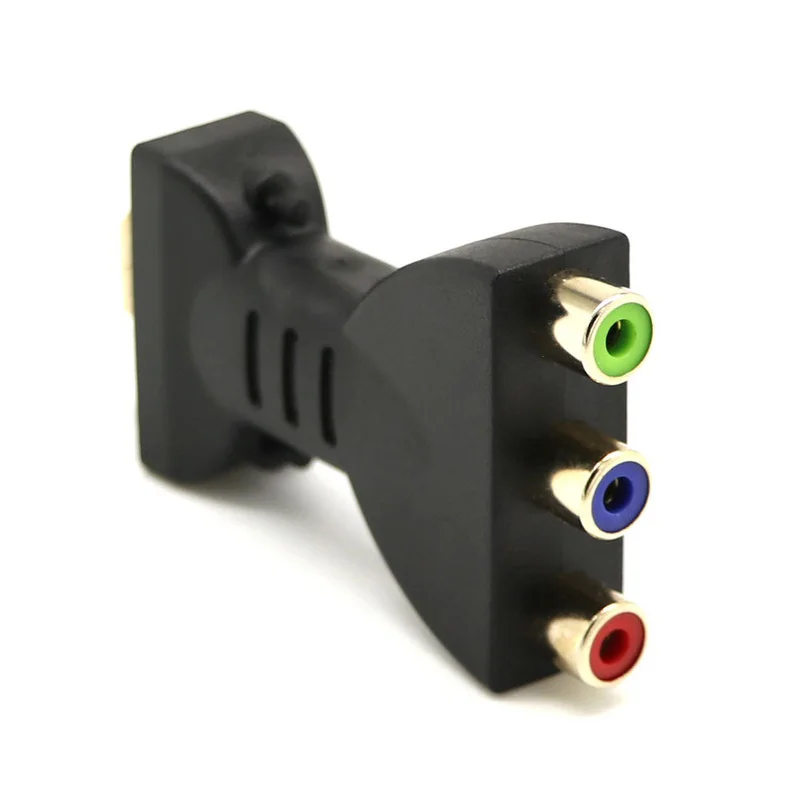 RCA видео аудио адаптер HDMI совместимый с 3 RGB позолоченный AV компонент