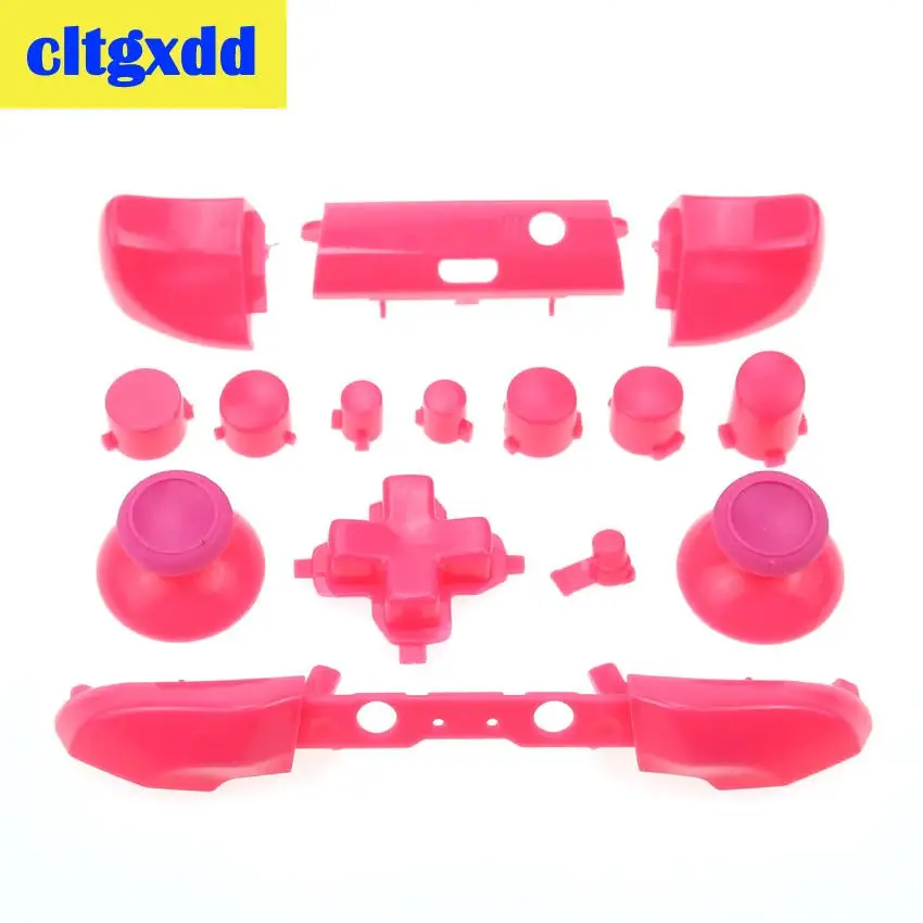 Pink Cltgxdd полный набор кнопок мод Замена Dpad ABXY триггер части для microsoft Xboxone S контроллер Джойстик кнопка - Цвет: Pink