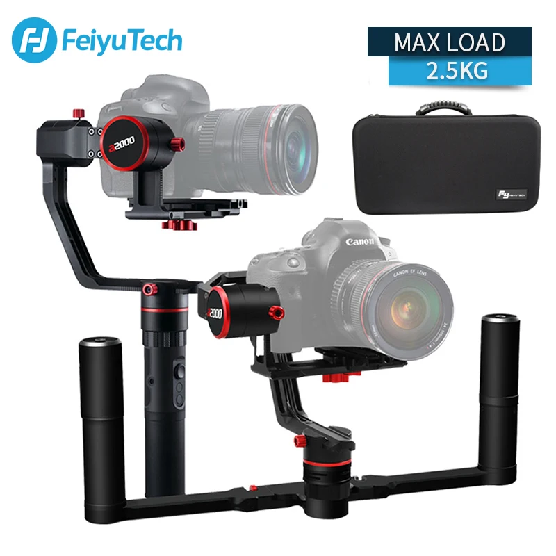 FeiyuTech a2000 Gimbal DSLR/беззеркальная камера стабилизатор двойной/одиночный ручной