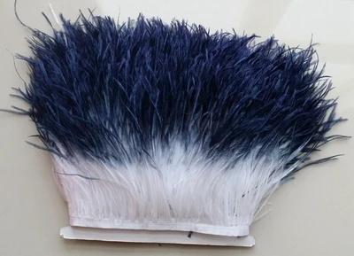 Красочные страусиное перо отделкой из страусиных перьев Отделка бахрома