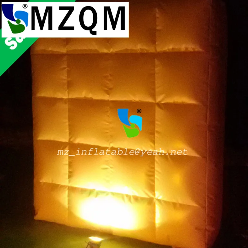 MZQM 2*2 м новинка 2017 привлекательная надувная фотобудка Настенная/светодиодная