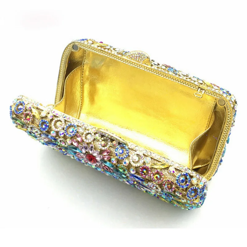 

2020 New Arrival Luxury Full Diamond Clutch Evening Bag High-End Women Banquet Bag Fashion Ladies Crystal Clutches Female Bag