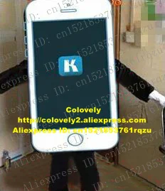 Разумный черный смартфон искусственная кожа сотовый телефон костюм талисмана
