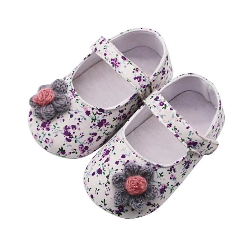 

0-18M Toddler Baby Girl Soft Princess Shoes Cute Anti-Slip Flower Shoes Infant Prewalker Casual Newborn Baby Shoes